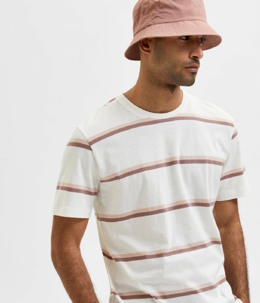 Selected Homme  Relax Owen Short Sleeve O-Neck Tee Peach Whip