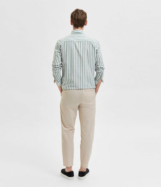 Selected Homme  Straight New Linen Pants Incense