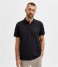 Selected HommeAze Short Sleeve Polo Black (#000000)