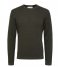Selected Homme  Rocks Long Sleeve Knit Crewneck Forest Night