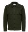 Selected Homme  Nealy Knit Workwear Cardigan Forest Night