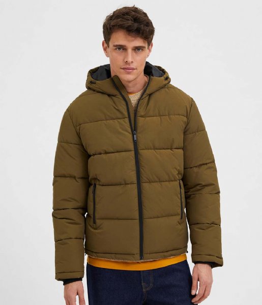 Selected Homme  Harry Puffer Jacket Dark Olive