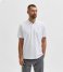 Selected HommeAze Ss Polo W Bright White