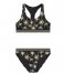 Shiwi Bikini Kids Charlie Bikini Set Vacation Palm Black (999)