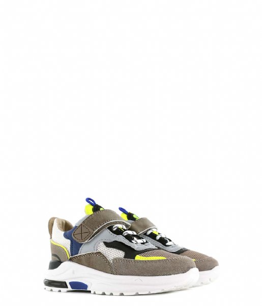 Shoesme Sneakers Shoesme Trainer Grey Yellow
