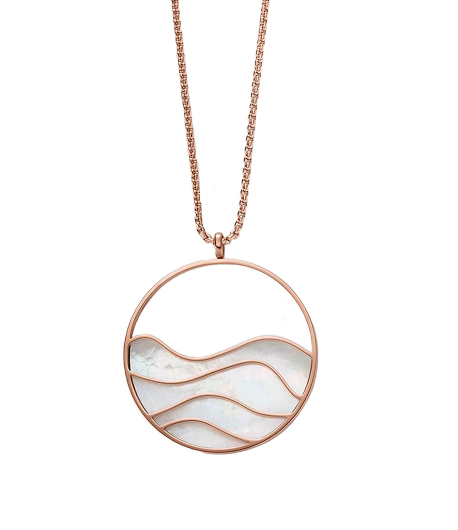 Skagen Necklace Agnethe Rosegold | The Little Green Bag