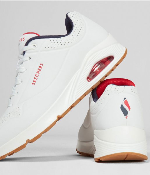 Skechers  Uno Stand On Air White Navy Red (WNVR)