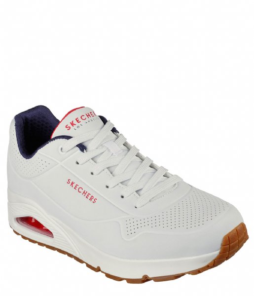 Skechers  Uno Stand On Air White Navy Red (WNVR)