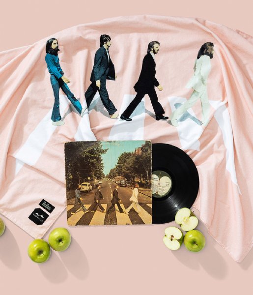 Slowtide Ręcznik Abbey Road Beatles X Slowtide Pastel