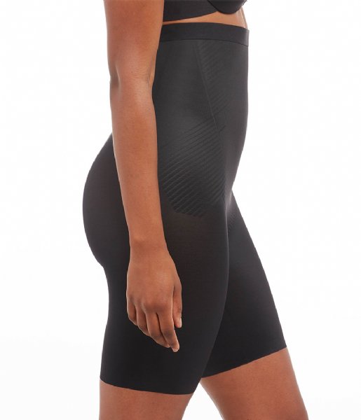 Spanx  Thinstincts 2.0 High Waisted Mid Thigh Short Very Black (99990)