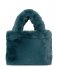 Studio NoosFaux Fur Mini Handbag Petrol Blue