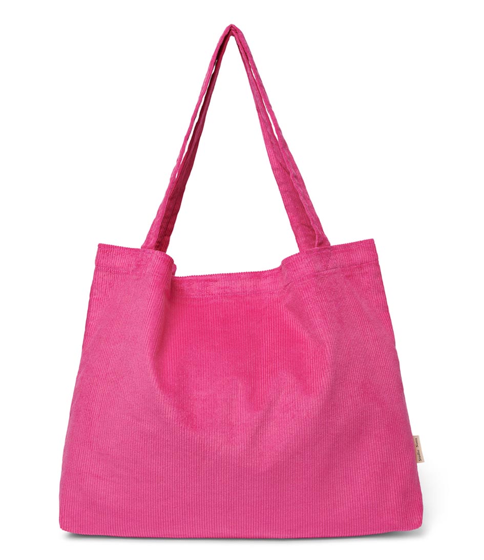 Studio Noos Rib Mom Bag shopper bright pink online kopen