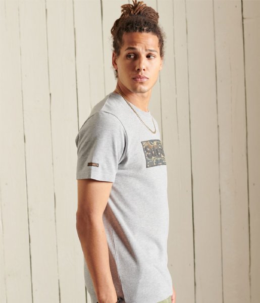 Superdry  Cl Infill Tee Grey Marl (07Q)