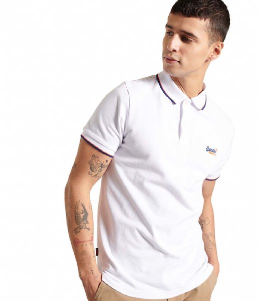 Superdry  Poolside Pique Short Sleeve Polo Optic (01C)