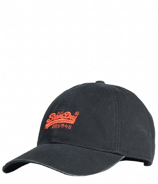 Superdry  Orange Label Cap Black