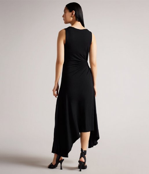 Ted Baker  Giullia Jersey Dress With Ruched Circle Black