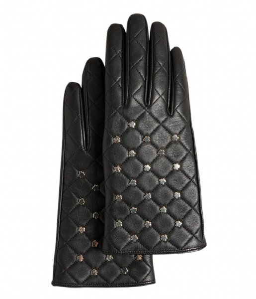 Ted Baker  Studet Leather Magnolia Studded Gloves Black