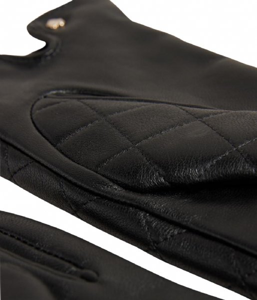 Ted Baker  Studet Leather Magnolia Studded Gloves Black