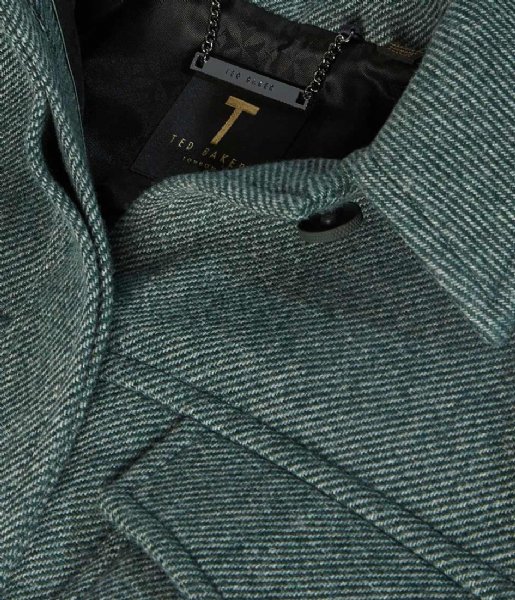 Ted Baker  Emerii Oversized belted jacket Dark Green