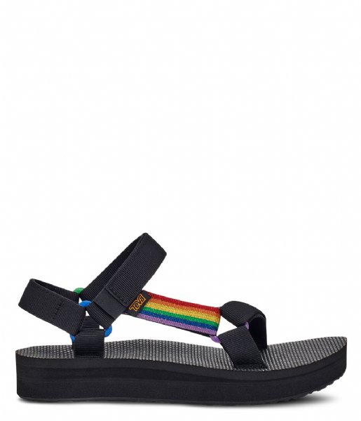 Teva Sandalen Midform Universal Pride Black Rainbow