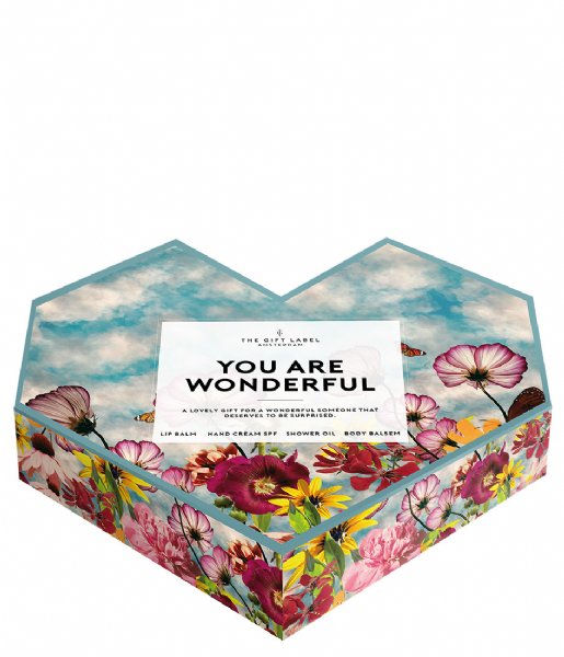 The Gift Label  Heart Shaped Gift Box You Are Wonderful You Are Wonderful