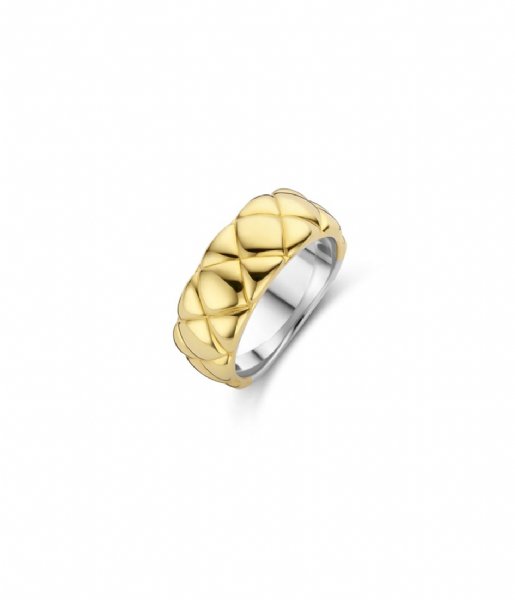 TI SENTO - Milano  Silver Gold Plated Ring 12288SY Silver yellow gold plated