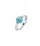 TI SENTO - MilanoSilver Platinum Plated Ring 12290TQ Turquoise