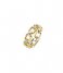 TI SENTO - MilanoSilver Gold Plated Ring 12292ZY Zirconia white yellow gold plated