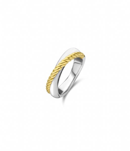 TI SENTO - Milano  Silver Gold Plated Ring 12294MW Mother of pearl