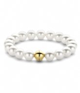 TI SENTO - Milano Silver Gold Plated Bracelet 23013YP White (letter)