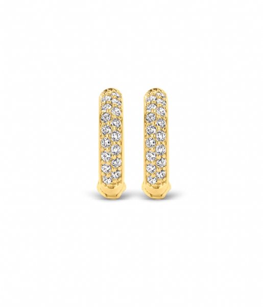 TI SENTO - Milano  Silver platinum plated Earrings 7210ZY Silver Yellow plated