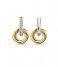 TI SENTO - Milano  925 Sterling Zilveren Earrings 7857 Zirconia white yellow gold plated (7857ZY)