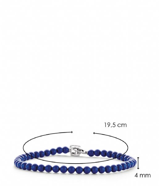 TI SENTO - Milano  925 Sterling Zilveren Armband 2908 Blauw (2908BL)