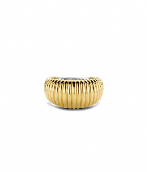 TI SENTO - Milano  925 Sterling Zilveren Ring 12217 Silver Yellow Gold Plated (12217SY)
