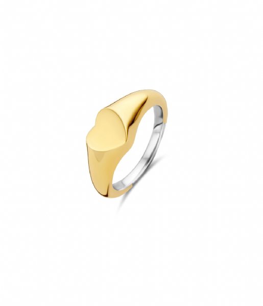TI SENTO - Milano  925 Sterling Zilveren Ring 12221 Silver Yellow Gold Plated (12221SY)