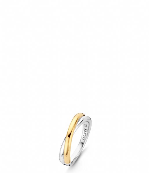 TI SENTO - Milano   925 Sterling silver Ring 1953 Silver gold plated (1953SY)