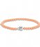 TI SENTO - Milano  925 Sterling Zilveren Bracelet 2908 Coral Pink (2908CP)