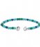 TI SENTO - Milano  925 Sterling Zilveren Bracelet 2908 Turquoise- Malachite (2908TM)