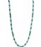 TI SENTO - Milano  925 Sterling Zilveren Necklace 3916 Turquoise- Malachite (3916TM)