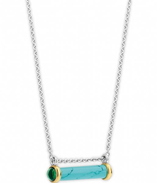 TI SENTO - Milano  925 Sterling Zilveren Necklace 3963 Turquoise (3963TQ)