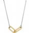 TI SENTO - Milano  925 Sterling Zilveren Necklace 3966 Silver Yellow Gold Plated (3966SY)