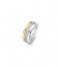 TI SENTO - Milano  925 Sterling Zilver Ring 12094 Silver gold plated (12094ZY)