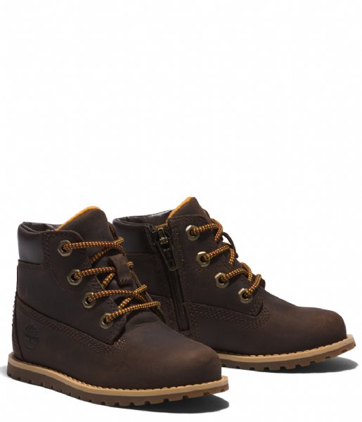 Timberland  Pokey Pine 6 Inch Boot With Side Zip Potting Soil