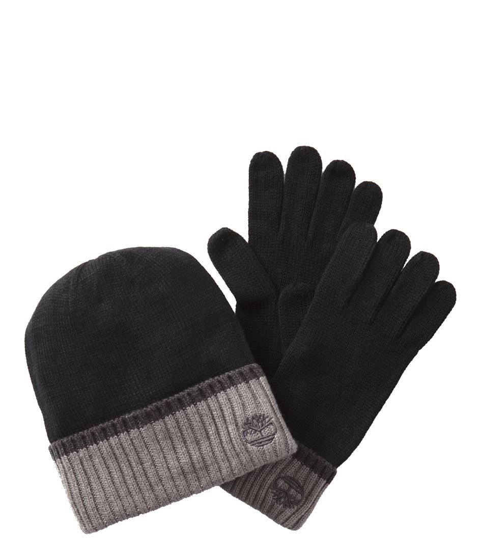 timberland hat and glove set