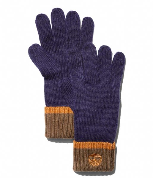 Timberland  Hat and Glove Set with Contrast Cuff and Tipping Peacoat