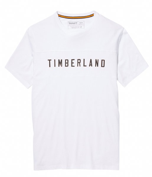 Timberland  Short Sleeve Block Branded Tee White