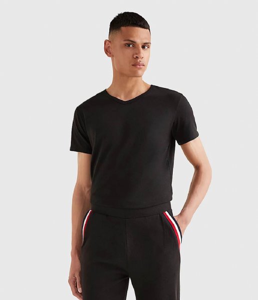 Tommy Hilfiger  Stretch VN Tee SS 3-Pack Black (990)