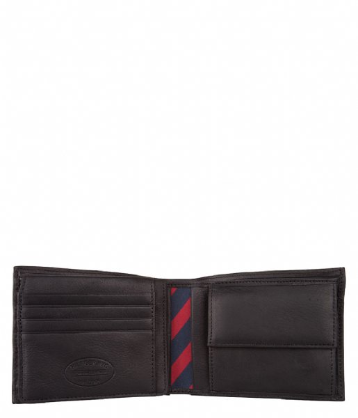 sneeuw krassen Nebu Tommy Hilfiger Bi-fold portemonnee Johnson CC Flap Coin Pocket black | The  Little Green Bag