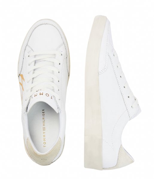 Tommy Hilfiger Sneakers Th Signature Leather White (YBR)