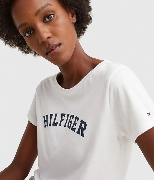 Tommy Hilfiger  Ss Tee Print White (100)